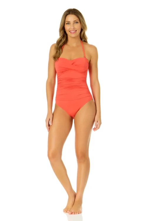 Women's Live In Color Twist Front Shirred One Piece Swimsuit(Womens Live In Color Twist Front Shirred One Piece Swimsuit) 15 Women's Live In Color Twist Front Shirred One Piece Swimsuit(Womens Live In Color Twist Front Shirred One Piece Swimsuit) -Simply Bikini Store MYMO00501 CRKS 2860 5