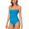 Women's Live In Color Twist Front Shirred One Piece Swimsuit(Womens Live In Color Twist Front Shirred One Piece Swimsuit 8) 1 Women's Live In Color Twist Front Shirred One Piece Swimsuit(Womens Live In Color Twist Front Shirred One Piece Swimsuit 8) -Simply Bikini Store MYMO00501 CRLN 1045 FRONT