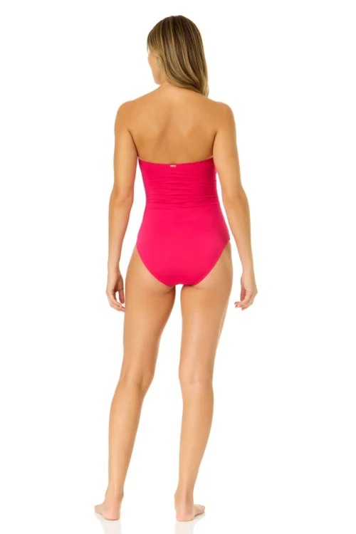 Women's Live In Color Twist Front Shirred One Piece Swimsuit(Womens Live In Color Twist Front Shirred One Piece Swimsuit 2) -Simply Bikini Store MYMO00501 MAGE 2319