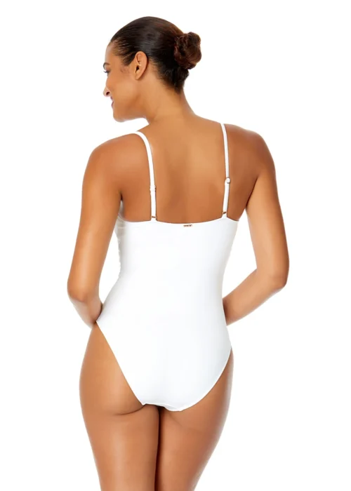 Women's Live In Color Shirred Lingerie Maillot One Piece(Anne Cole Shirred Lingerie Maillot One Piece 1) -Simply Bikini Store MYMO05701 WHT White 857 BACK scaled