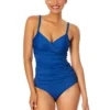 Women's Live In Color Twist Front Underwire Tankini Swim Top(Womens Live In Color Twist Front Underwire Tankini Swim Top 6) -Simply Bikini Store MYMT23301 SLB SlateBlue MYMB36001 SLB SlateBlue 1935 FRONT scaled