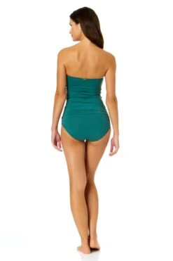 Women's Live In Color Twist Front Bandeaukini Swim Top(Womens Live In Color Twist Front Bandeaukini Swim Top 4) 13 Women's Live In Color Twist Front Bandeaukini Swim Top(Womens Live In Color Twist Front Bandeaukini Swim Top 4) -Simply Bikini Store MYMT25001 MYMB36001 GRNI 2113