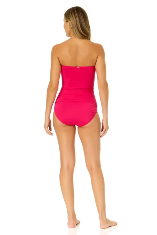 Women's Live In Color Twist Front Bandeaukini Swim Top(Womens Live In Color Twist Front Bandeaukini Swim Top 2) -Simply Bikini Store MYMT25001 MYMB36001 MAGE 1569