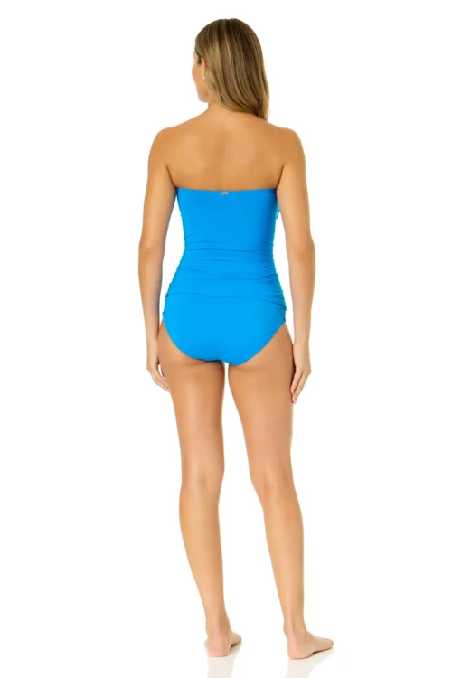 Women's Live In Color Twist Front Bandeaukini Swim Top(Womens Live In Color Twist Front Bandeaukini Swim Top 1) -Simply Bikini Store MYMT25001 MYMB36001 SESA 1152