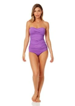 Women's Live In Color Twist Front Bandeaukini Swim Top(Womens Live In Color Twist Front Bandeaukini Swim Top 10) 10 Women's Live In Color Twist Front Bandeaukini Swim Top(Womens Live In Color Twist Front Bandeaukini Swim Top 10) -Simply Bikini Store MYMT25001 PUHR MYMB36001 PUHR 1421