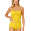 Women's Live In Color Twist Front Bandeaukini Swim Top(Womens Live In Color Twist Front Bandeaukini Swim Top 17) 2 Women's Live In Color Twist Front Bandeaukini Swim Top(Womens Live In Color Twist Front Bandeaukini Swim Top 17) -Simply Bikini Store MYMT25001 SNSH Sunshine Yellow MYMB36001 SNSH 526 FRONT scaled