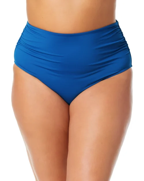 Women's Plus Live In Color High Waisted Shirred Bottom(Womens Plus Live In Color High Waisted Shirred Bottom)