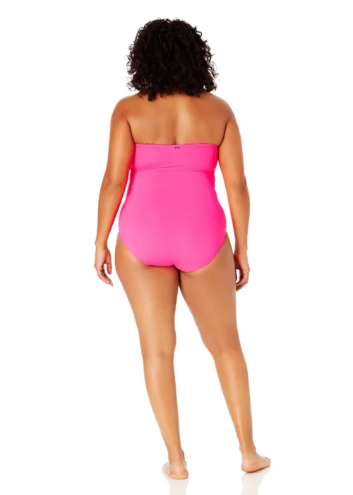 Women's Plus Size Live In Color Twist Front Shirred One Piece Swimsuit(Womens Plus Size Live In Color Twist Front Shirred One Piece Swimsuit) -Simply Bikini Store MYPO00501 PPCH 1988 scaled