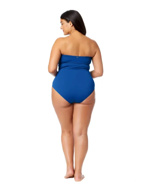 Women's Plus Live In Color Twist Front Shirred One Piece Swimsuit(Womens Plus Live In Color Twist Front Shirred One Piece Swimsuit) -Simply Bikini Store MYPO00501 SLB SlateBlue 1167 scaled