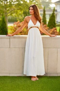 Women's V Neck Jewel Maxi Dress With Spaghetti Straps Cover Up(Womens V Neck Jewel Maxi Dress With Spaghetti Straps Cover Up 1) 13 Women's V Neck Jewel Maxi Dress With Spaghetti Straps Cover Up(Womens V Neck Jewel Maxi Dress With Spaghetti Straps Cover Up 1) -Simply Bikini Store wjm1